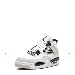 Jordan Retro Basketball Sneaker in White and Black